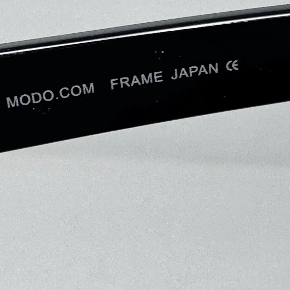 MODO 6016 BLK Black Handmade Eyeglass Frames 49-19-145 Japan
